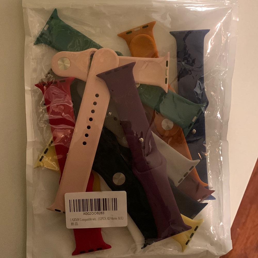 12 PACK Silicon Apple Watch Bands
